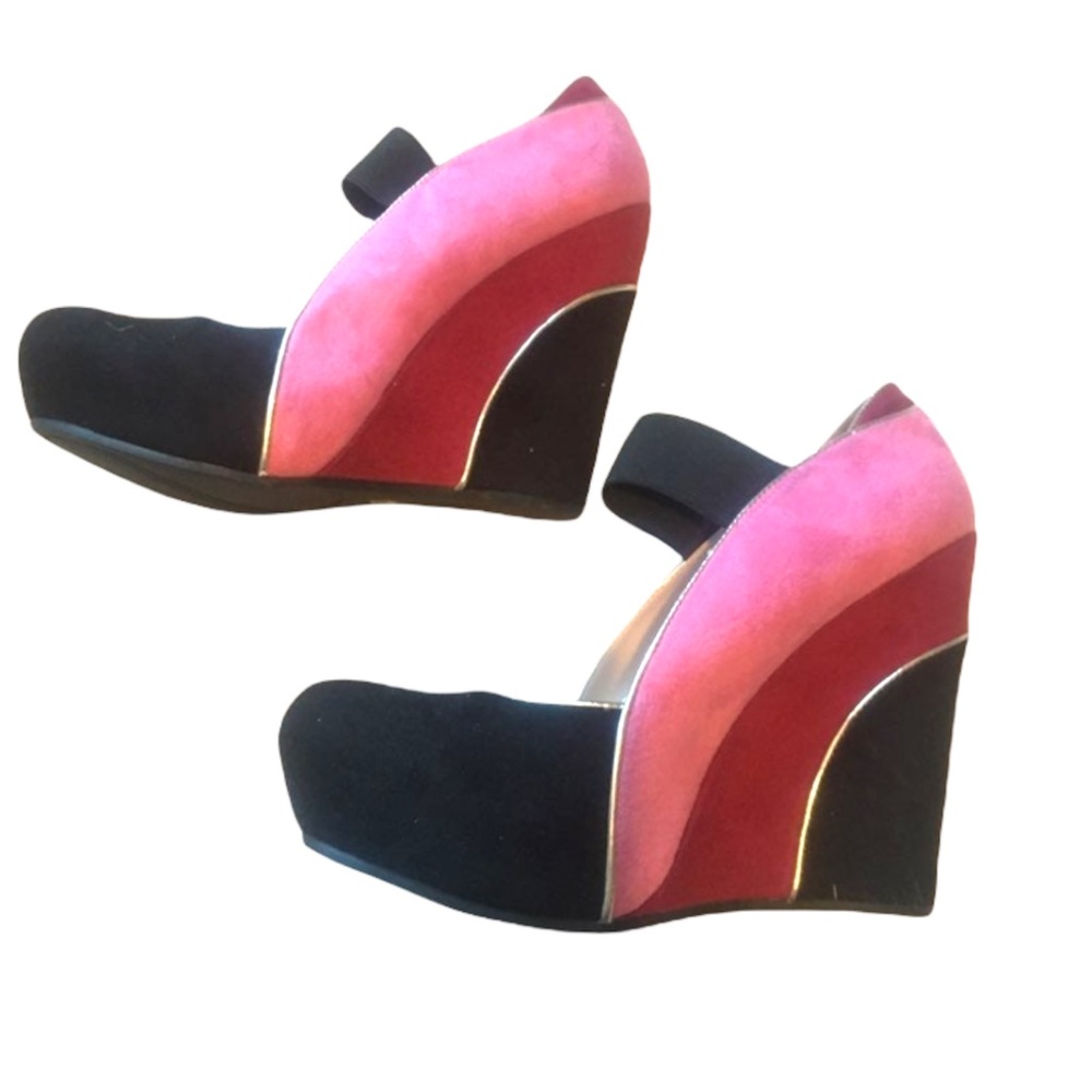 Color block platform heels -Worthington